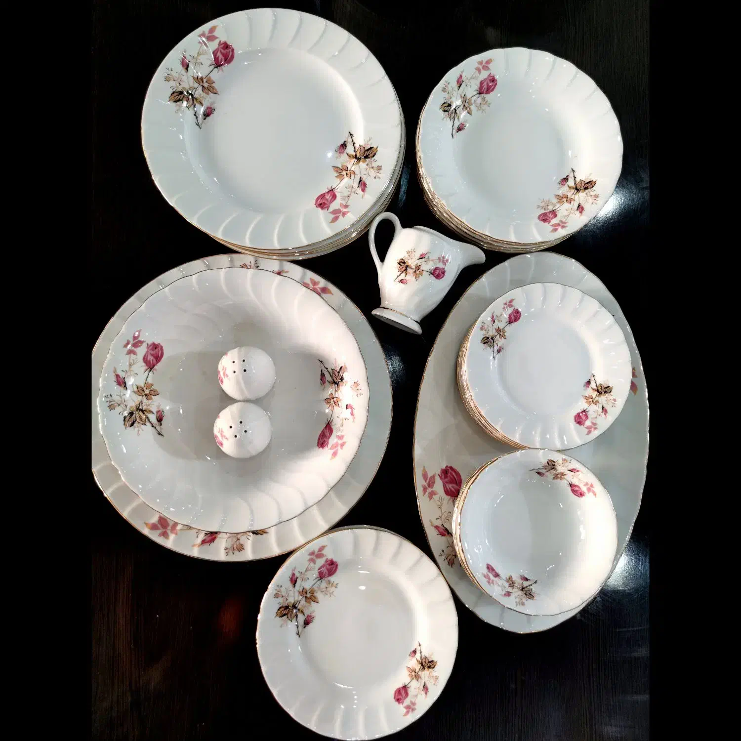 سرویس چینی زرین اصل 6نفره،36 تکه|ظروف سرو و پذیرایی|مبارکه, |دیوار