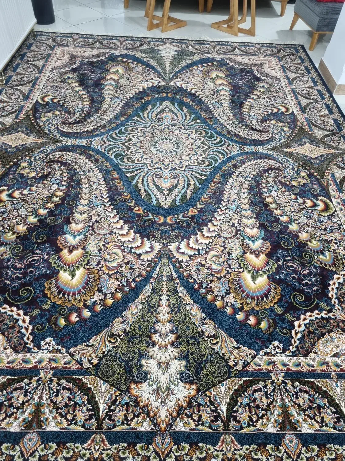 فرش ۱۲ متری ۷۰۰ شانه اکرلیک ۱۰۰درصد|فرش|پاکدشت, پاکدشت (مامازند)|دیوار