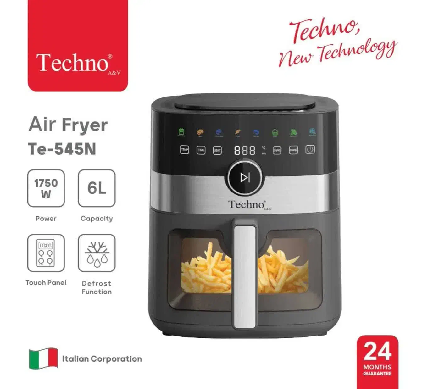 سرخکن بدون روغن رژیمی تکنو ایتالیا/تامین اجتماعی|اجاق گاز و لوازم برقی پختوپز|مشهد, الهیه|دیوار