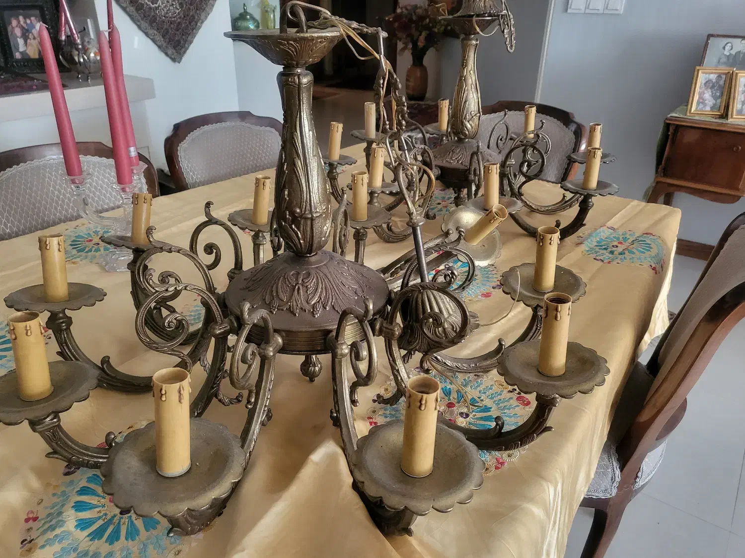 لوستر های سقفی ودیوار برنز ایتالایی|لوستر و چراغ آویز|تهران, امانیه|دیوار