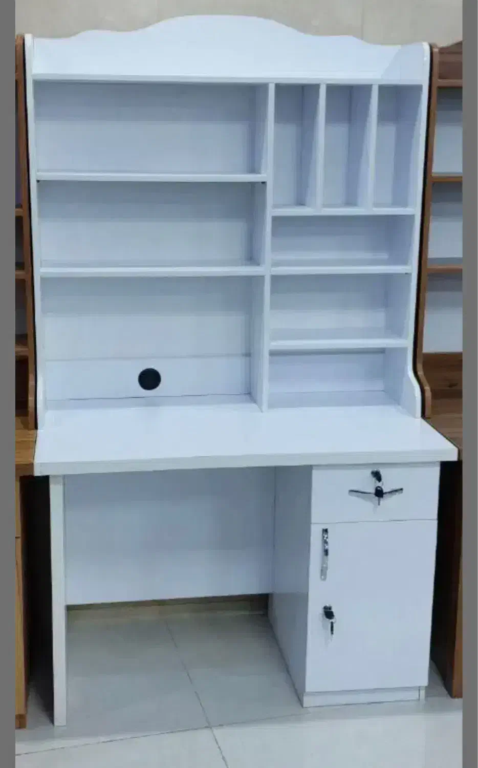 میزتحریر با کتابخانه|میز تحریر و کامپیوتر|یزد, |دیوار