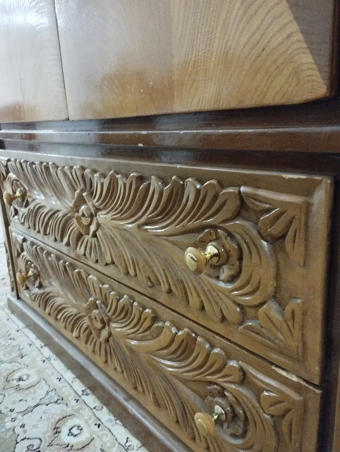 کمدچوب گردو قدیمی انتیک|جاکفشی، کمد، دراور|اردبیل, |دیوار