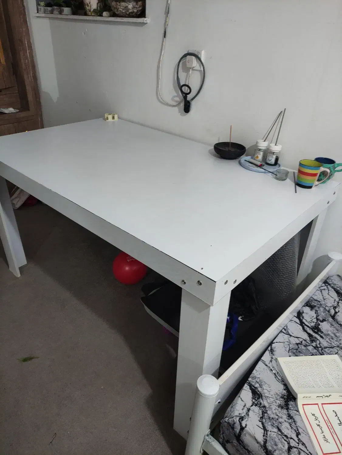 میز بزرگ چوبی|میز تحریر و کامپیوتر|بهبهان, |دیوار