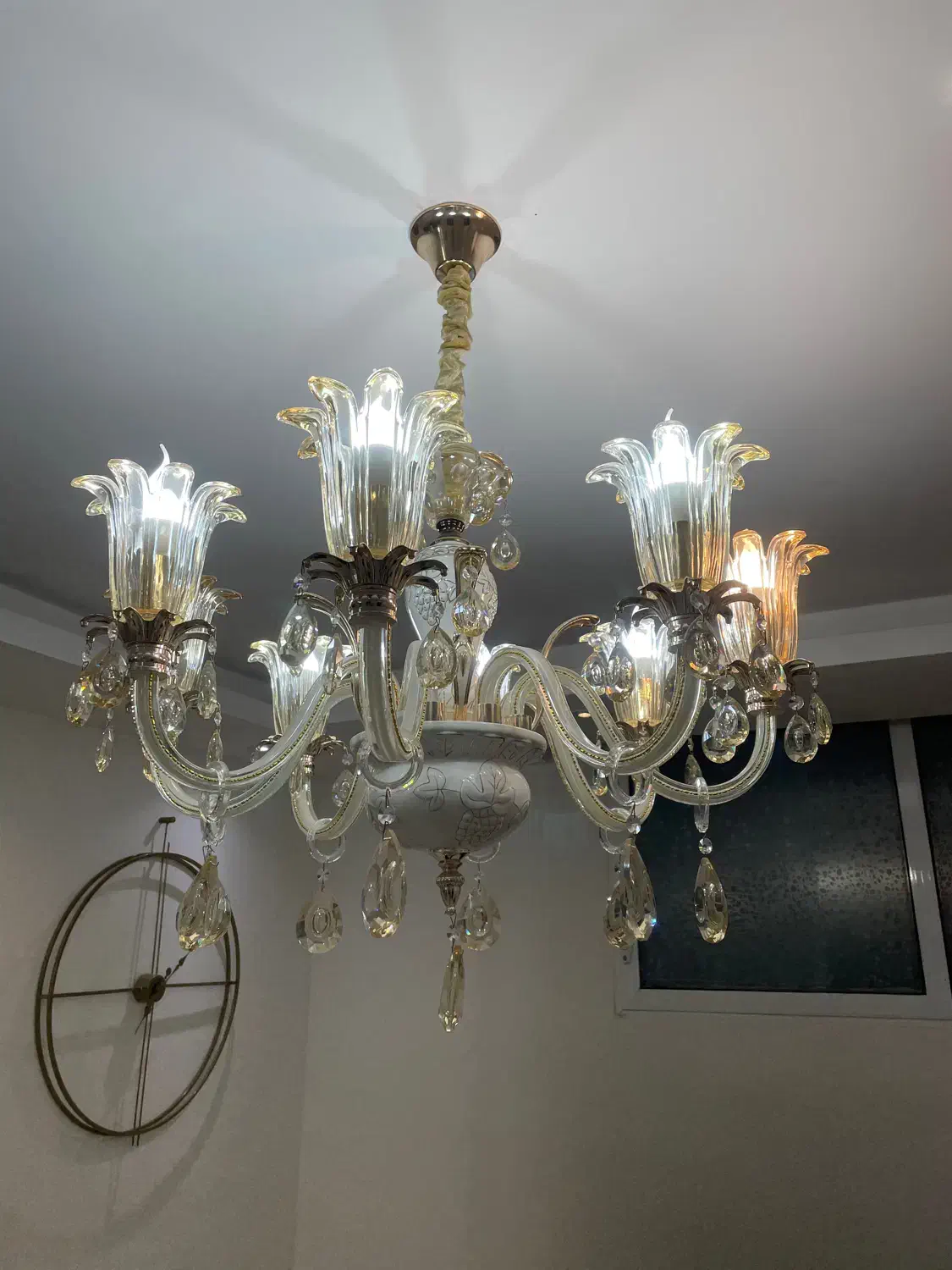 لوستر|لوستر و چراغ آویز|شاهینشهر, فدک|دیوار