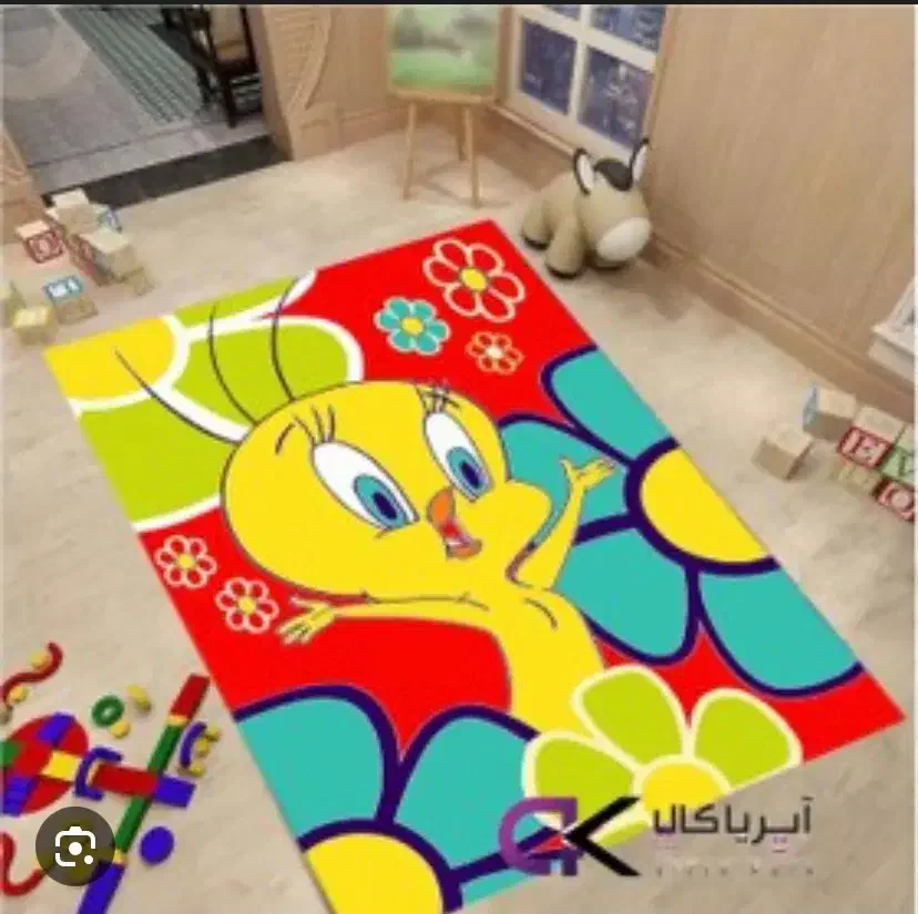 فرش اتاق کودک ۴ متری توویتی|فرش|تهران, دبستان|دیوار