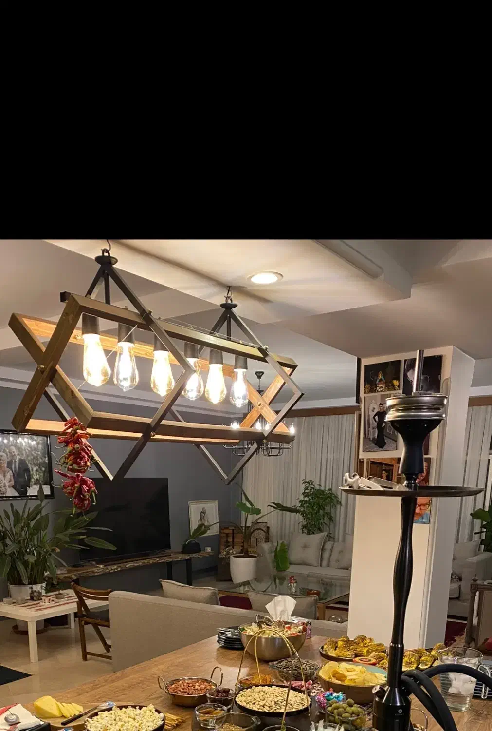 لوستر|لوستر و چراغ آویز|تهران, اوین|دیوار