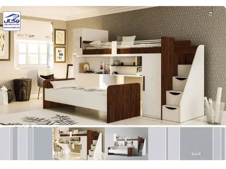 تخت خواب دو طبقه نوجوان ژیک|تخت و سرویس خواب|گرگان, |دیوار