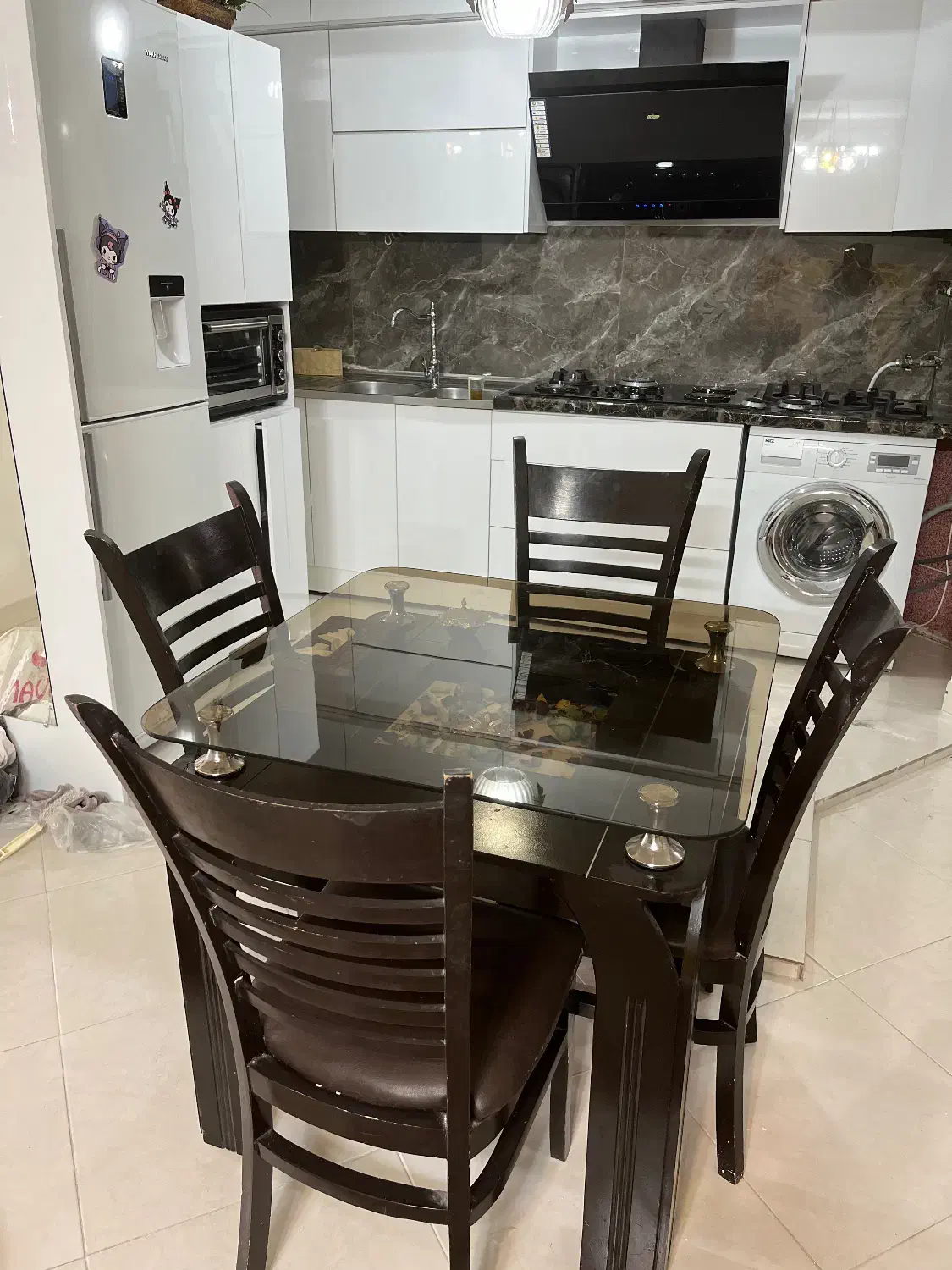 میز ناهارخوری|میز و صندلی غذاخوری|مشهد, الهیه|دیوار