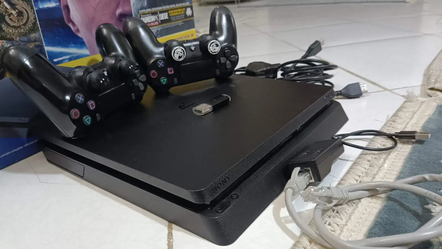 ps4 اسلیم کپی خور 1ترا 2دسته لازرورقی|کنسول، بازی ویدئویی و آنلاین|تهران, بیسیم|دیوار