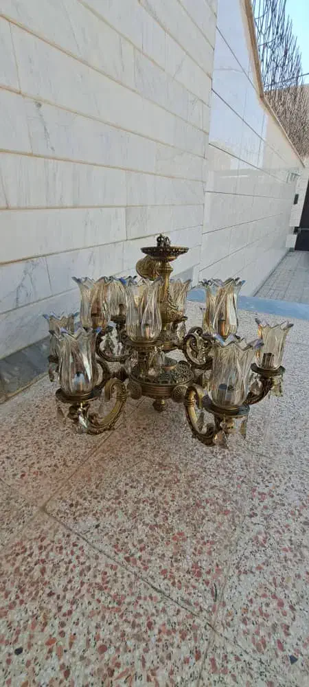 لوستر برنز|لوستر و چراغ آویز|ساوه, |دیوار