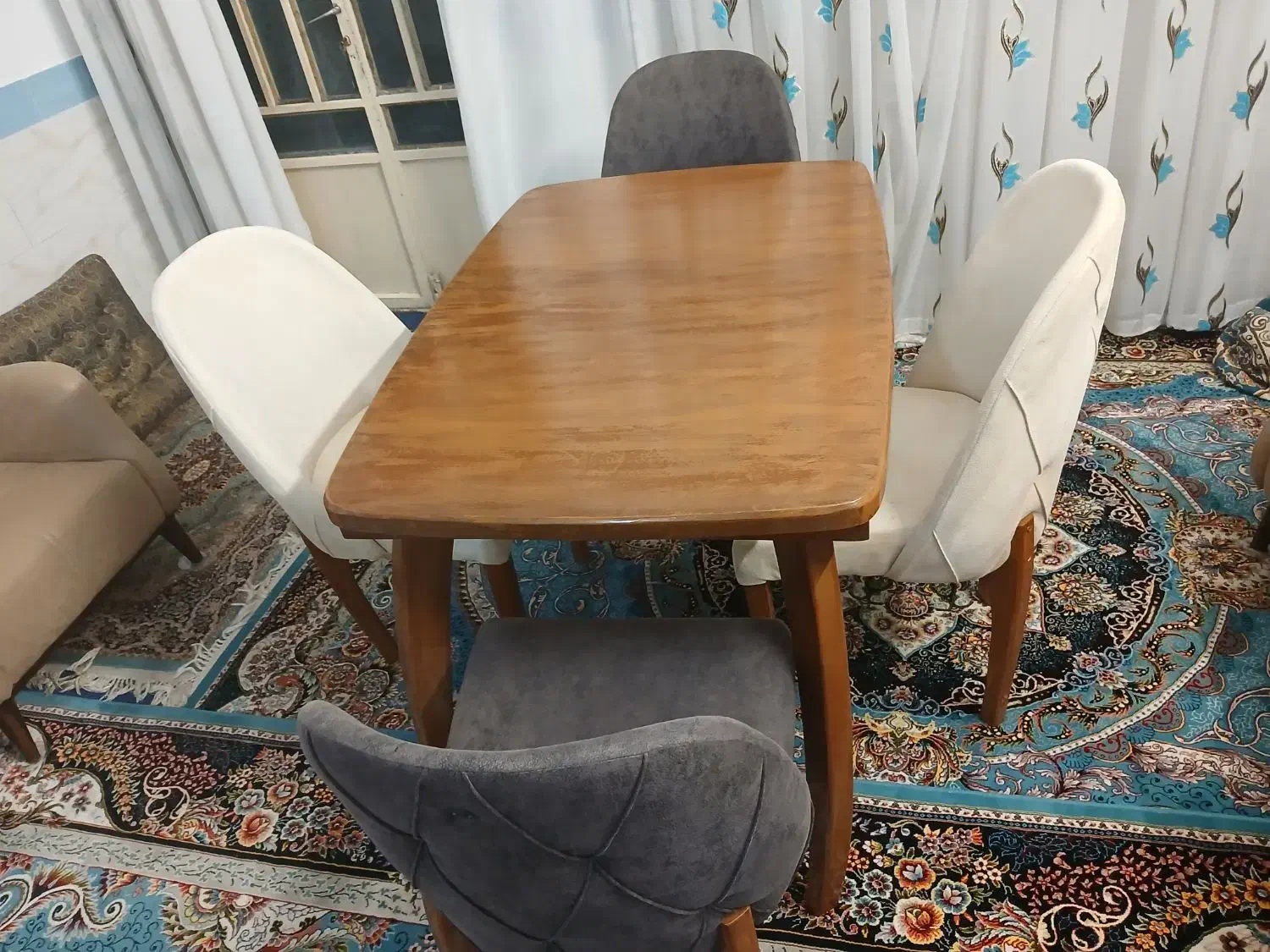 میز نهارخوری ۴نفره چستر|میز و صندلی غذاخوری|یزد, |دیوار