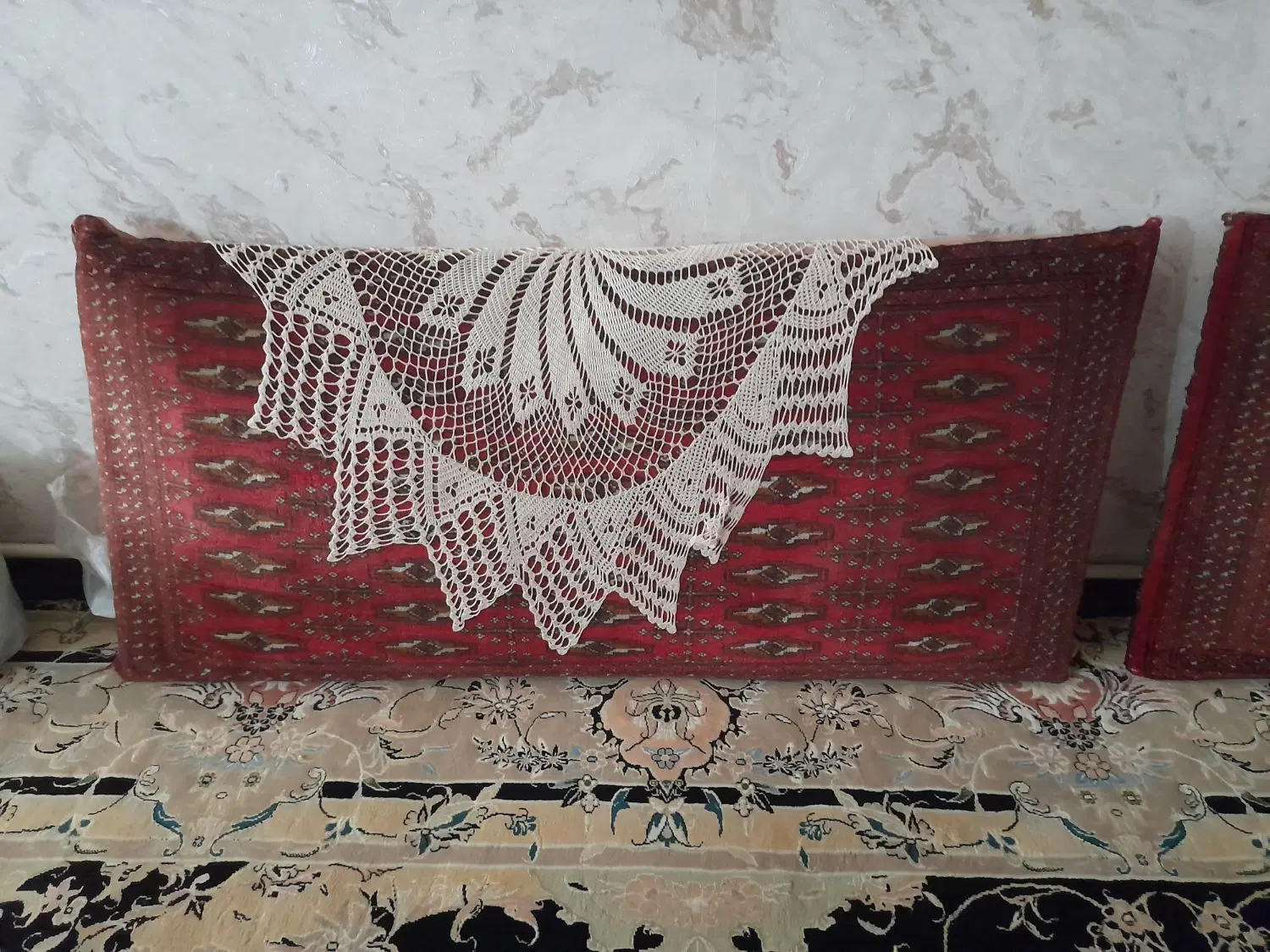 یک جفت پشتی دست بافت|پشتی|کرج, حاجی آباد|دیوار