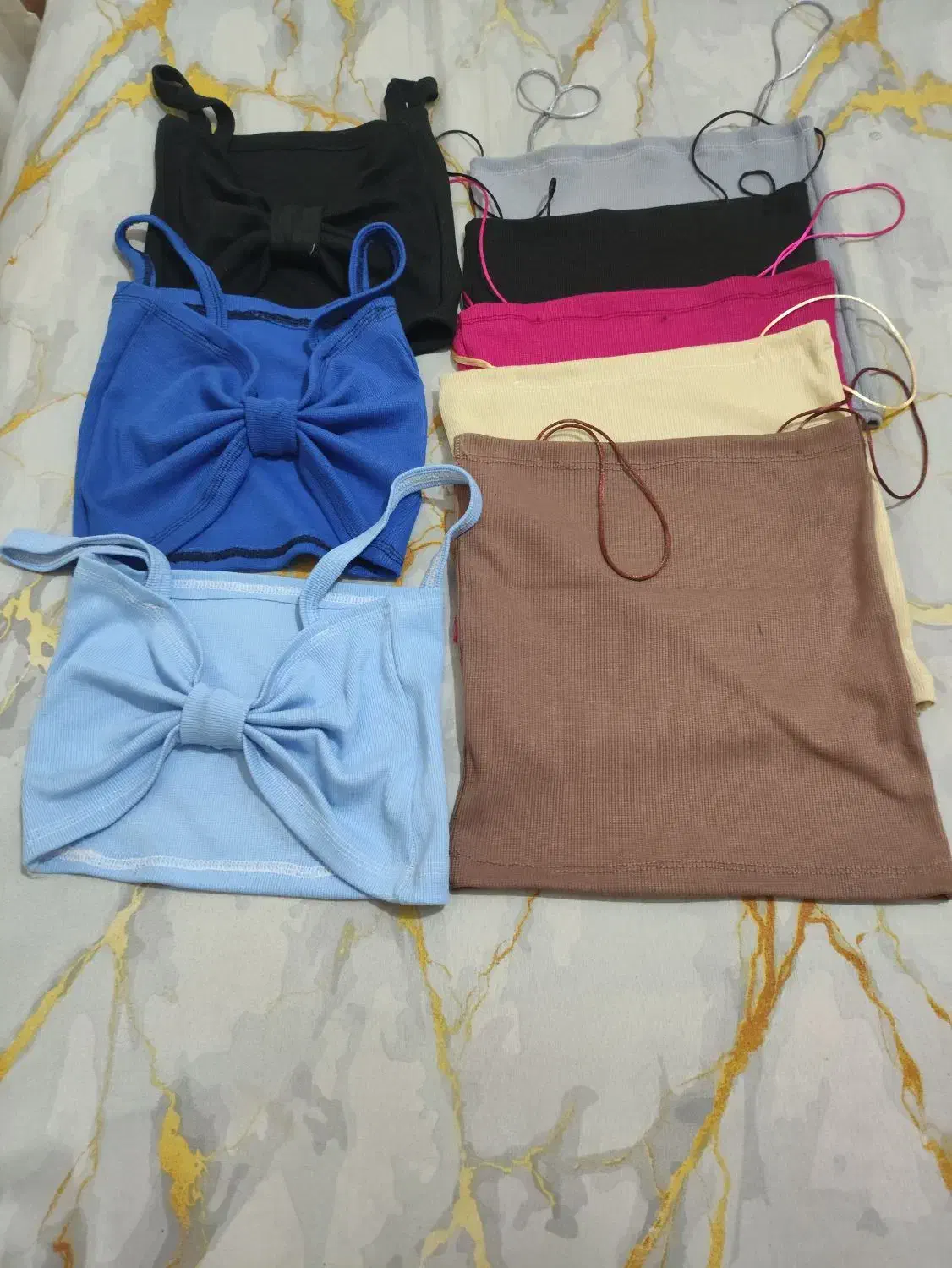 کراپ دخترانه 7 عدد همه باهم|لباس|رشت, نظری|دیوار