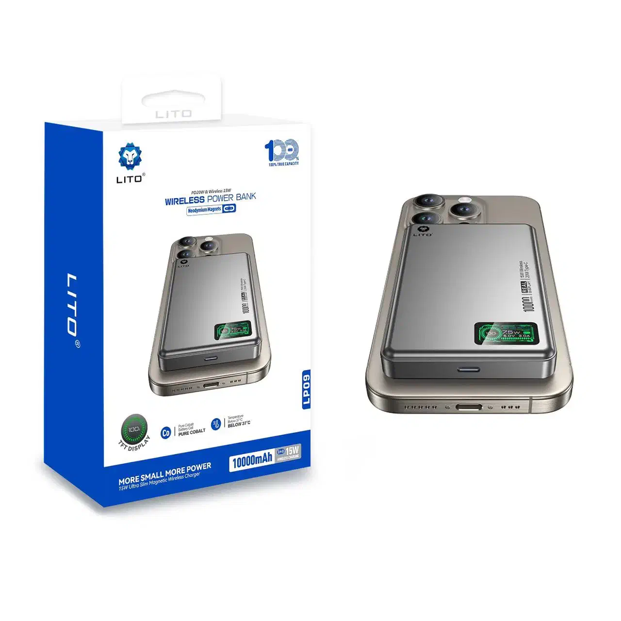 پاوربانک مگنتی لیتوو ظرفیت ده هزار 10000mAh|لوازم جانبی موبایل و تبلت|تهران, فردوسی|دیوار