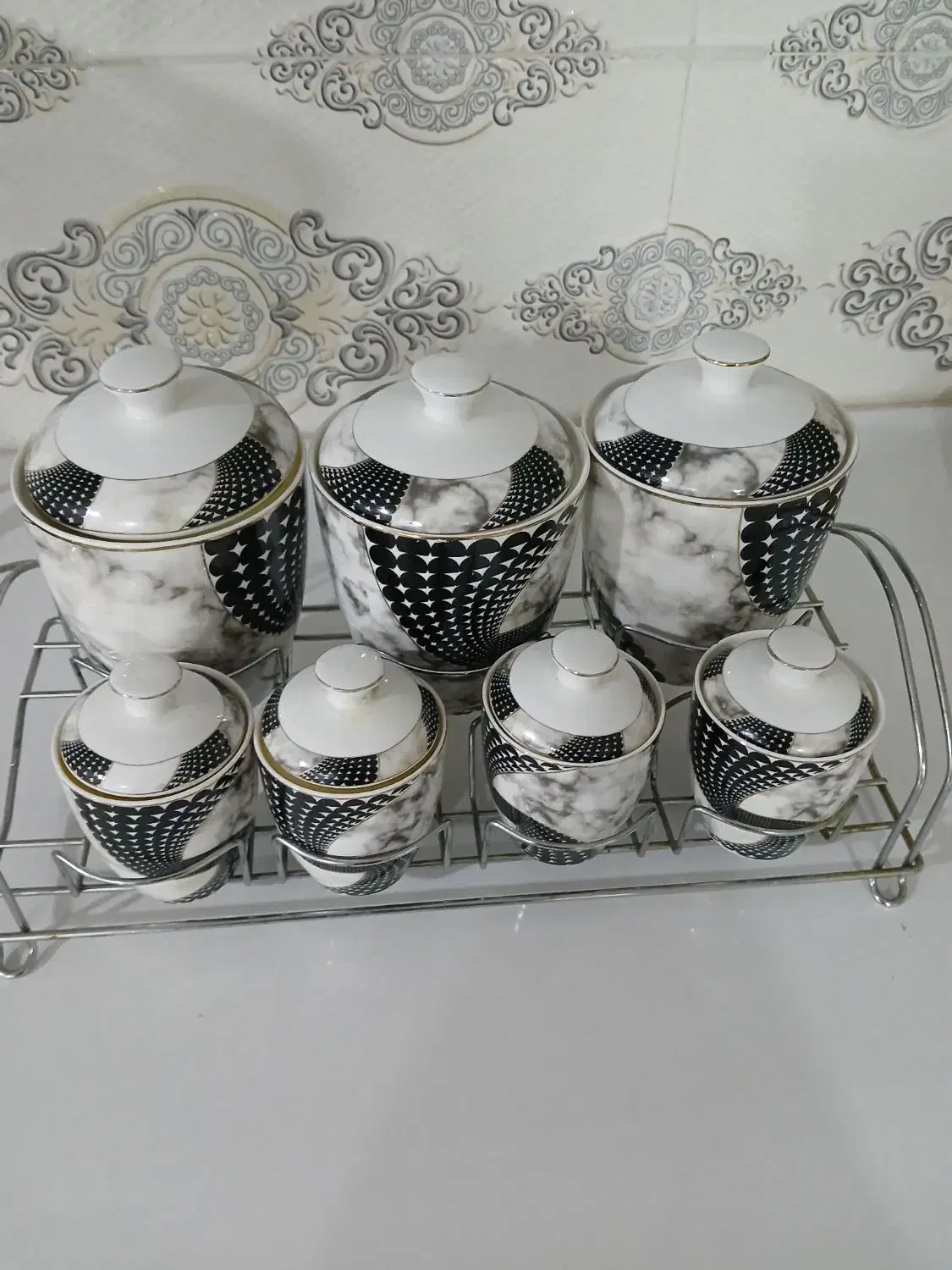 ست جا ادویه و کتر قوری در حدنو|قوری، کتری، قهوهساز دستی|بهبهان, |دیوار