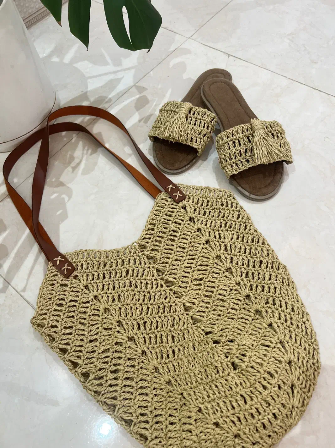 دست بافتهای رافیا|کیف، کفش، کمربند|رشت, شالکو|دیوار