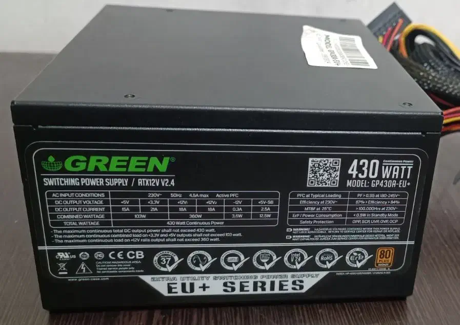 پاور GREEN 430W EU plus پیچ پلمپ|قطعات و لوازم جانبی رایانه|قزوین, |دیوار
