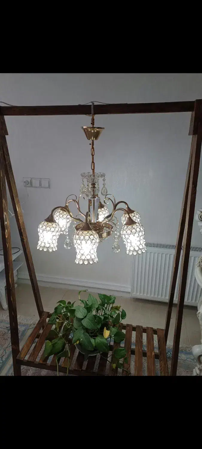 لوستر فلزی|لوستر و چراغ آویز|قم, زنبیل آباد|دیوار