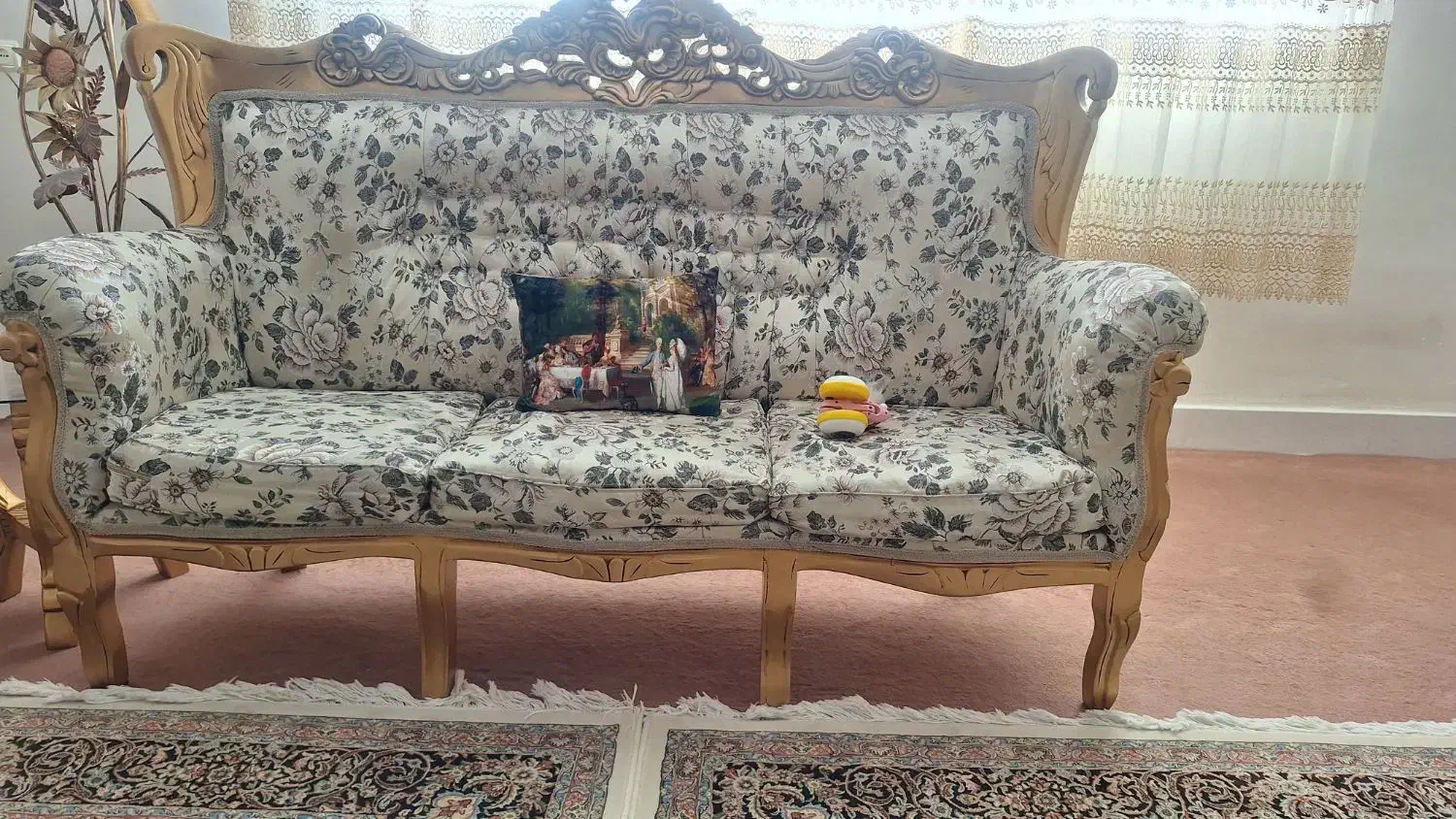 مبل سلطنتی راحتی چوب راش فروش فوری|مبلمان خانگی و میز عسلی|زنجان, |دیوار