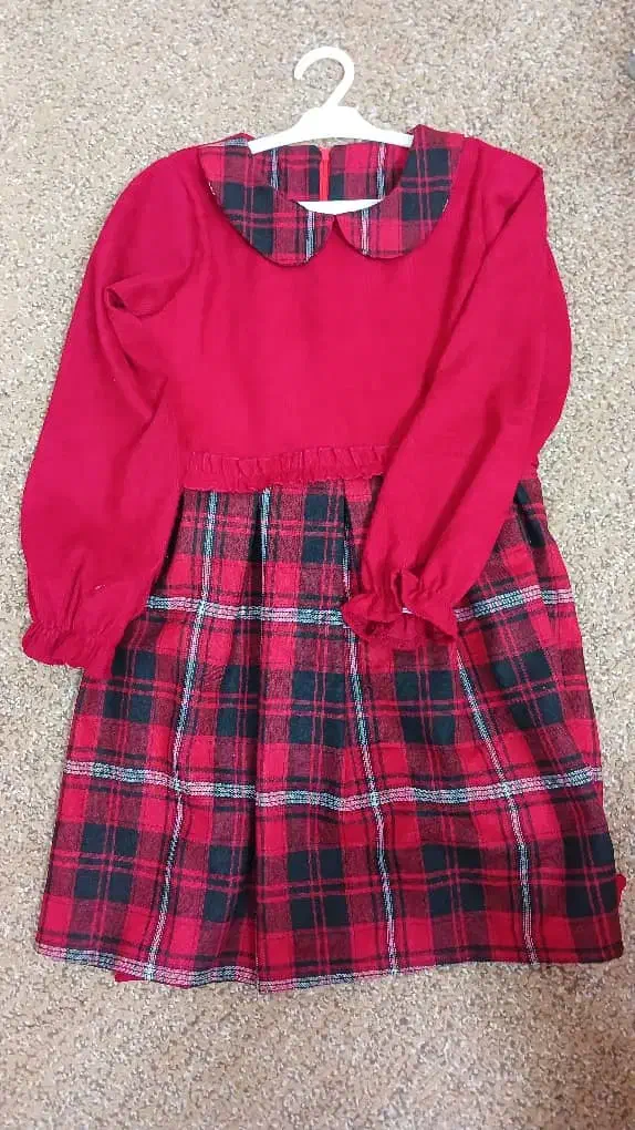 پیراهن یلدایی شاپرک|کفش و لباس بچه|لار, |دیوار