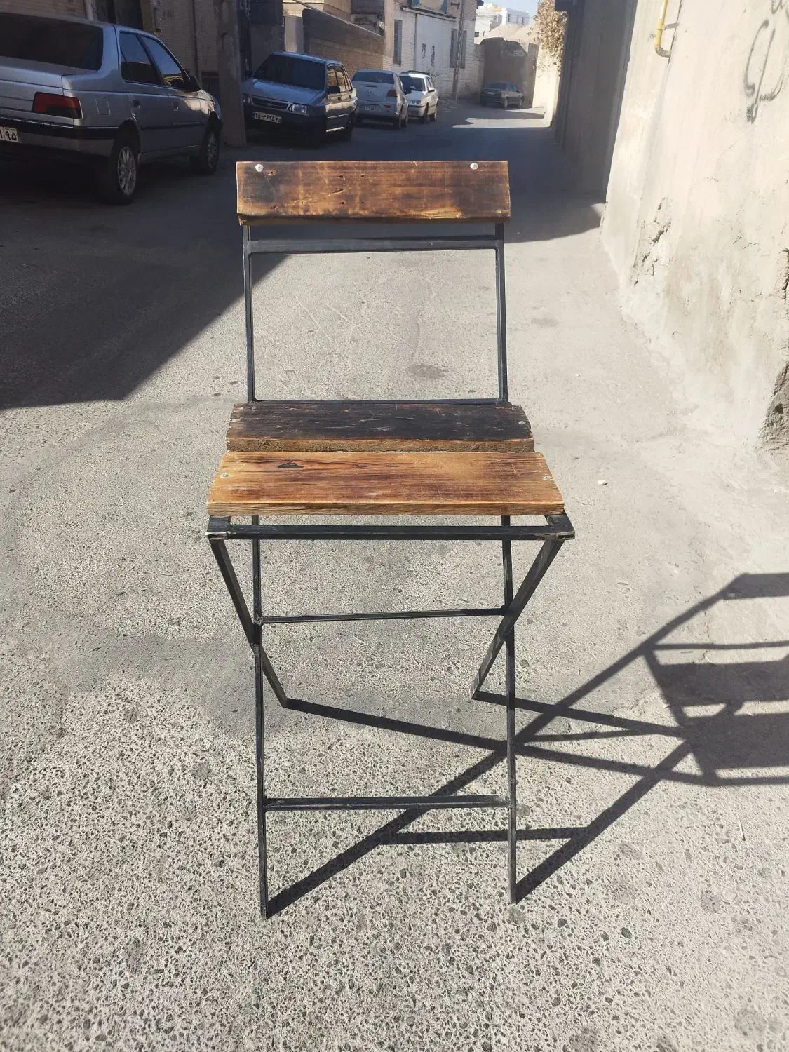 صندلی آهنی بار|صندلی و نیمکت|کرمان, |دیوار