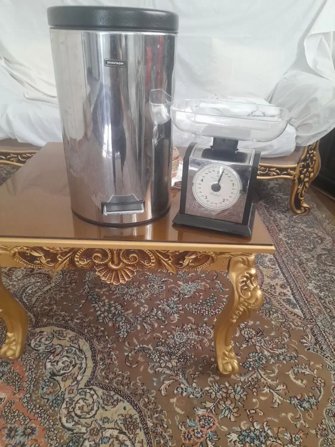 سطل اشغال استیل و ترازو آشپزخانه|لوازم نظافت|همدان, |دیوار