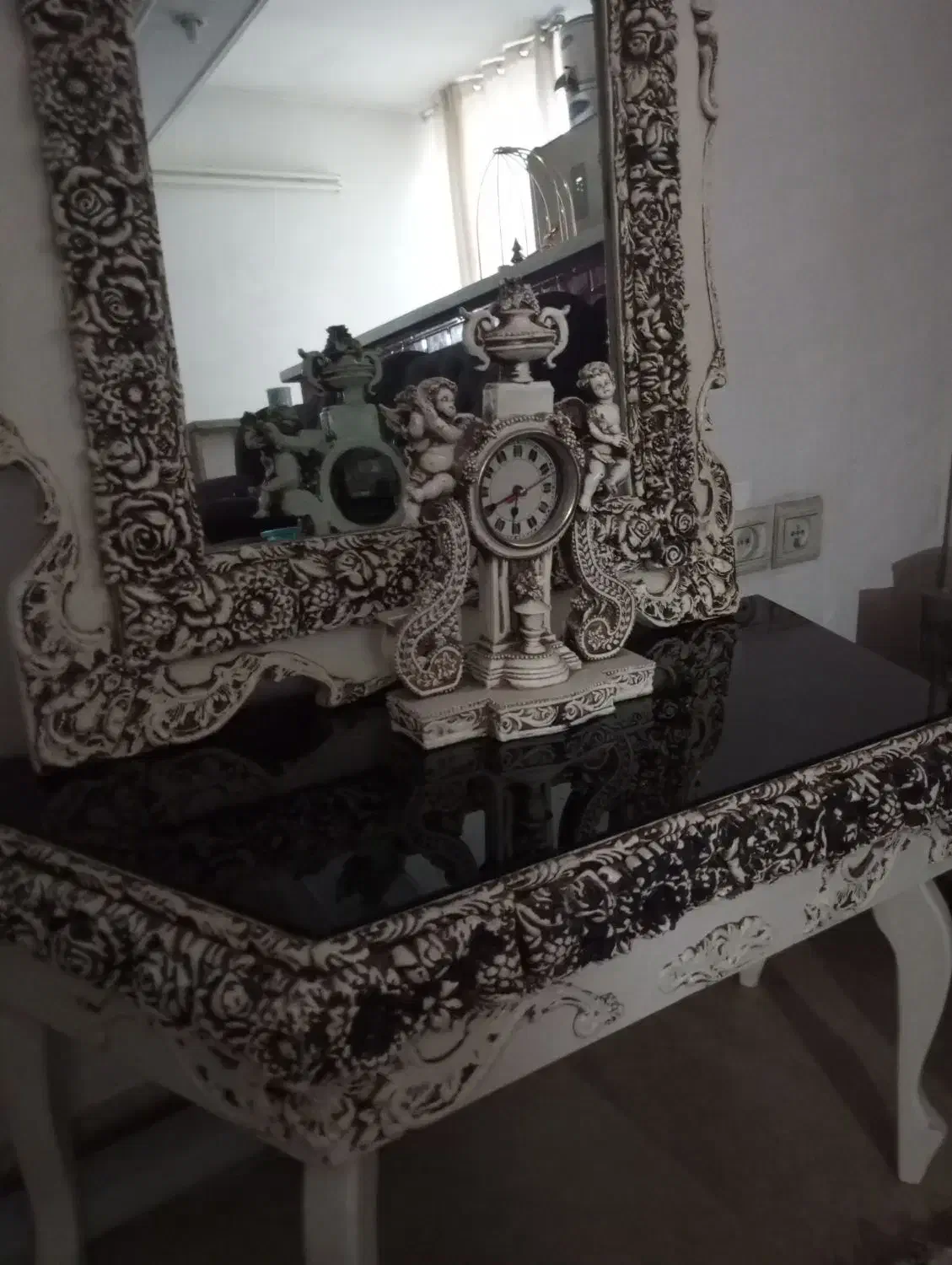 آینه شمعدان|آینه|قرچک, شهرک گلها|دیوار