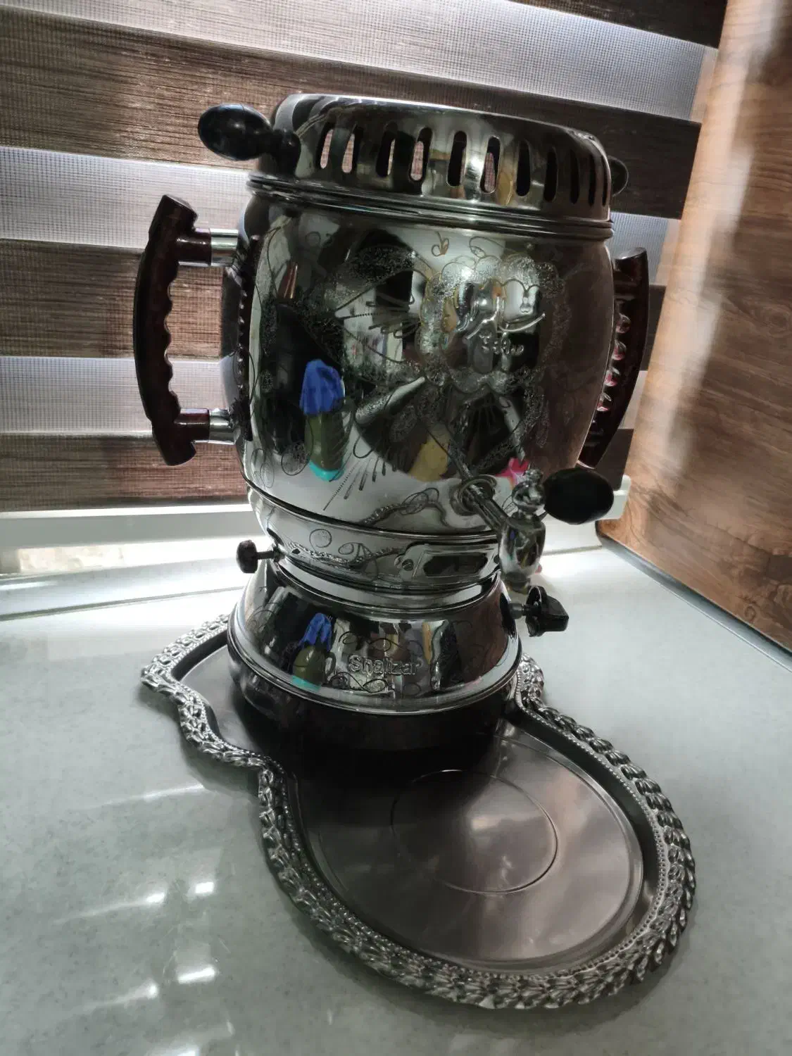 سماورگازی مارک شالیزار فوق العاده تمیز|سماور، چای‌ساز، قهوه‌ساز|پردیس, فاز ۱۱|دیوار