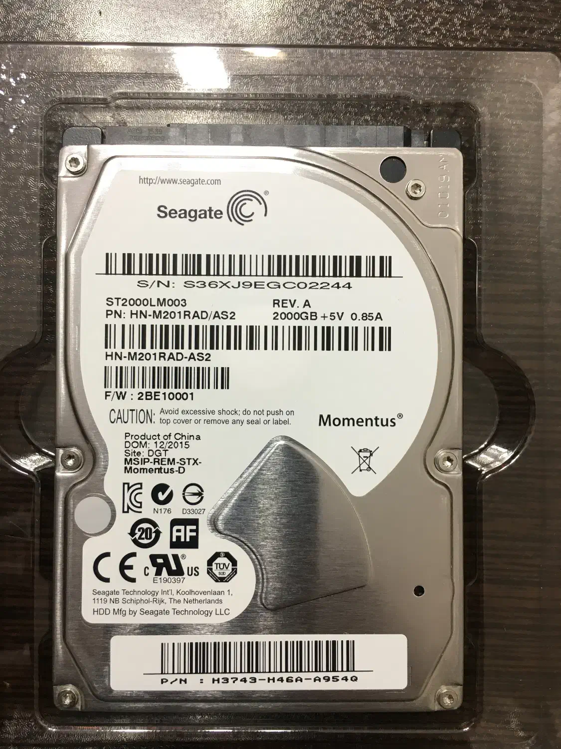 هارد لپ تاپ 2 ترابایت سیگیت در حد آکبند|قطعات و لوازم جانبی رایانه|تبریز, |دیوار