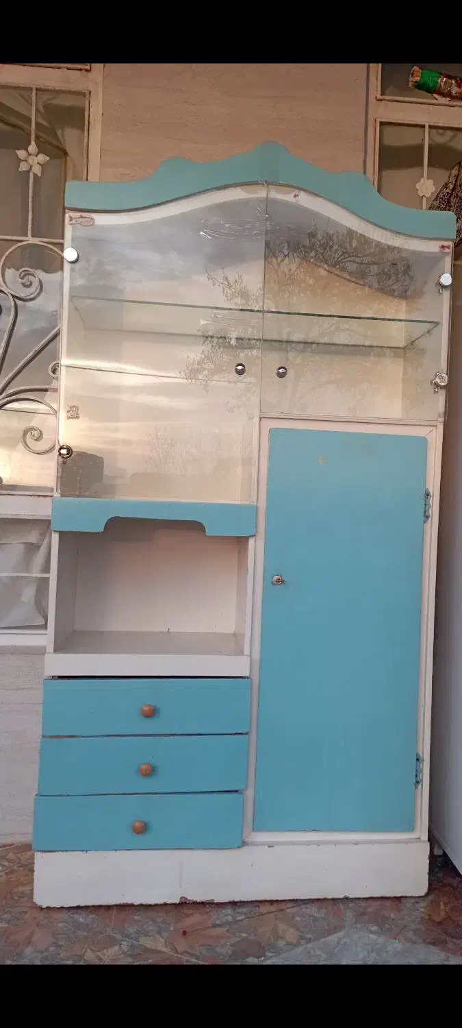 کمدکودک|جاکفشی، کمد، دراور|فیروزه, |دیوار