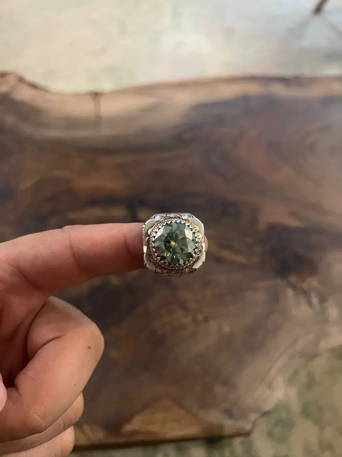 انگشتر دست ساز موزونایت|جواهرات|اردبیل, |دیوار