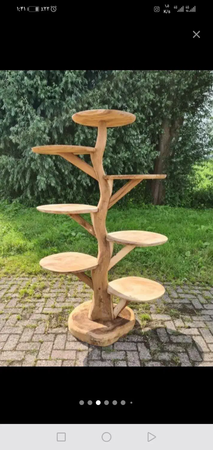 پایه گل تزئینی ـ دکوری گلدان|گل و گیاه طبیعی|تربت‌حیدریه, شهرک ولیعصر|دیوار