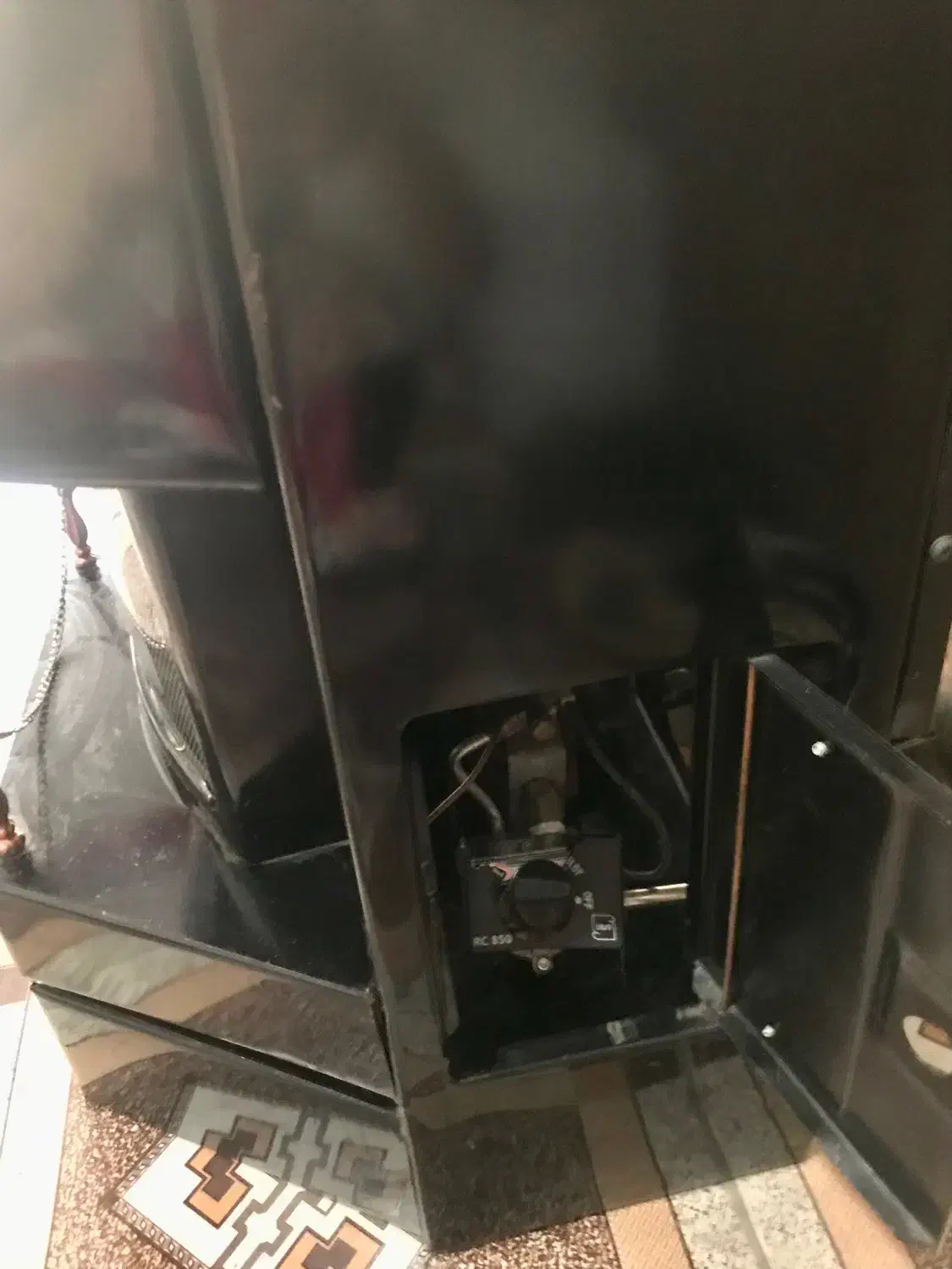 بخاری گازی طرح شومینه|بخاری، هیتر، شومینه|مرند, |دیوار