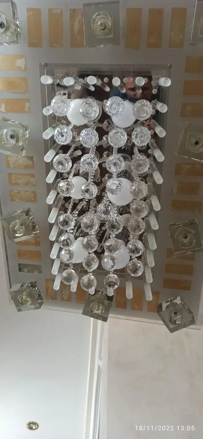 لوستر کریستال سقفی|لوستر و چراغ آویز|تبریز, |دیوار