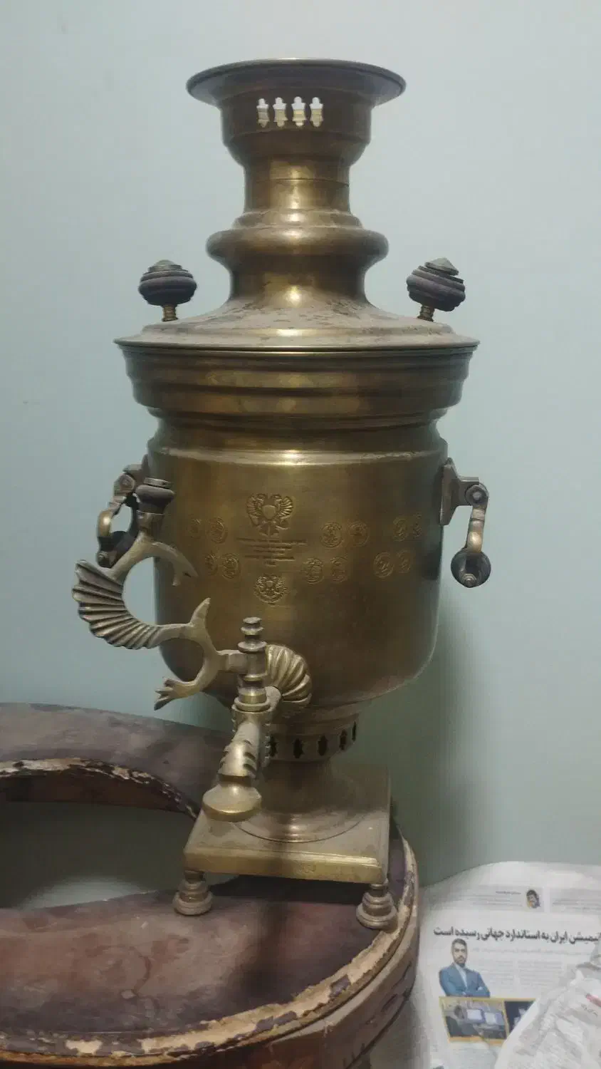 سواری زغالی نیکلای روسی عتیقه|کلکسیون اشیاء عتیقه|قرچک, شهرک گلها|دیوار