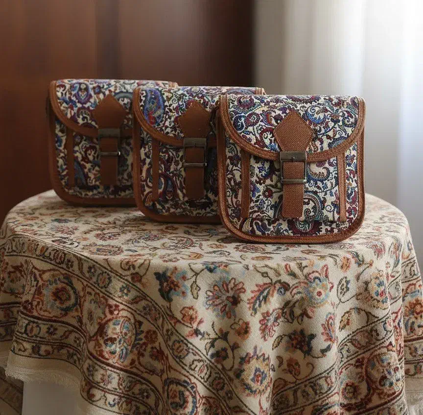 کیف دوشی ترمه یزدی|کیف، کفش، کمربند|تربت جام, شاد|دیوار