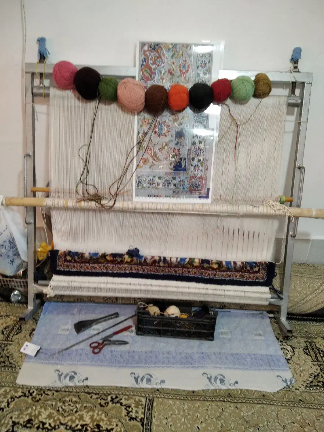 دارقالی|فرش|کرمانشاه, |دیوار