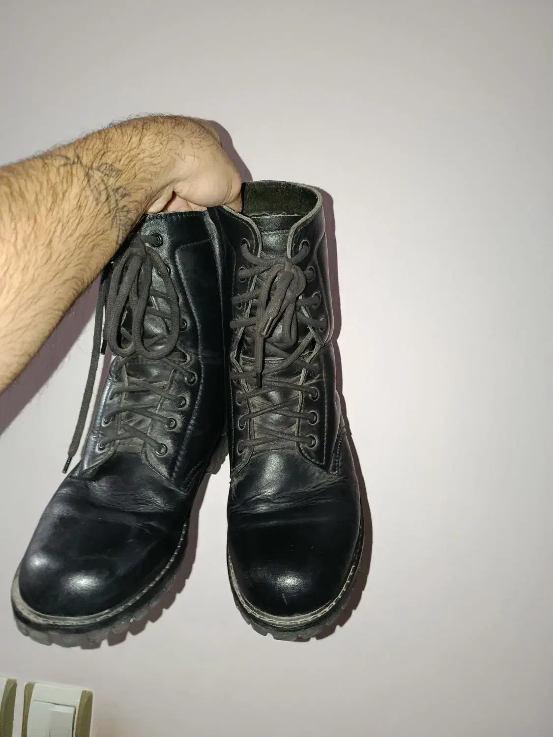 بوت مردانه مشکی|کیف، کفش، کمربند|ساری, |دیوار