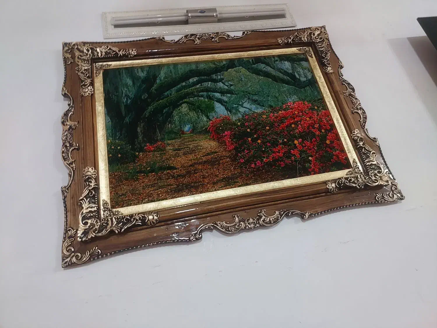 نخ و نقشه منظره طبیعت|تابلو فرش|مشهد, شهرک مطهری|دیوار