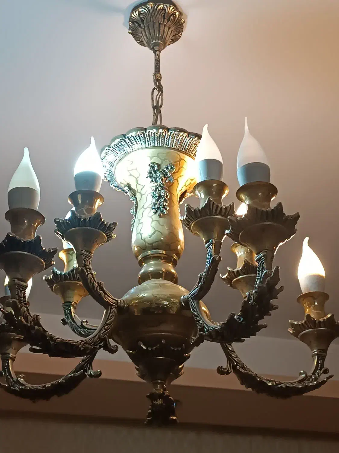 لوستر برنز|لوستر و چراغ آویز|اردبیل, |دیوار