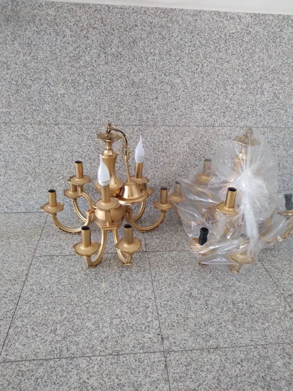 ۲عددلوستر در حد نو|لوستر و چراغ آویز|خوی, |دیوار