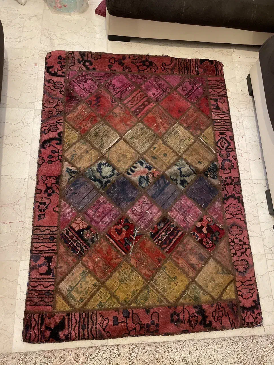 قالیچه دست باف کلاژ سه متری|فرش|تهران, شهر زیبا|دیوار