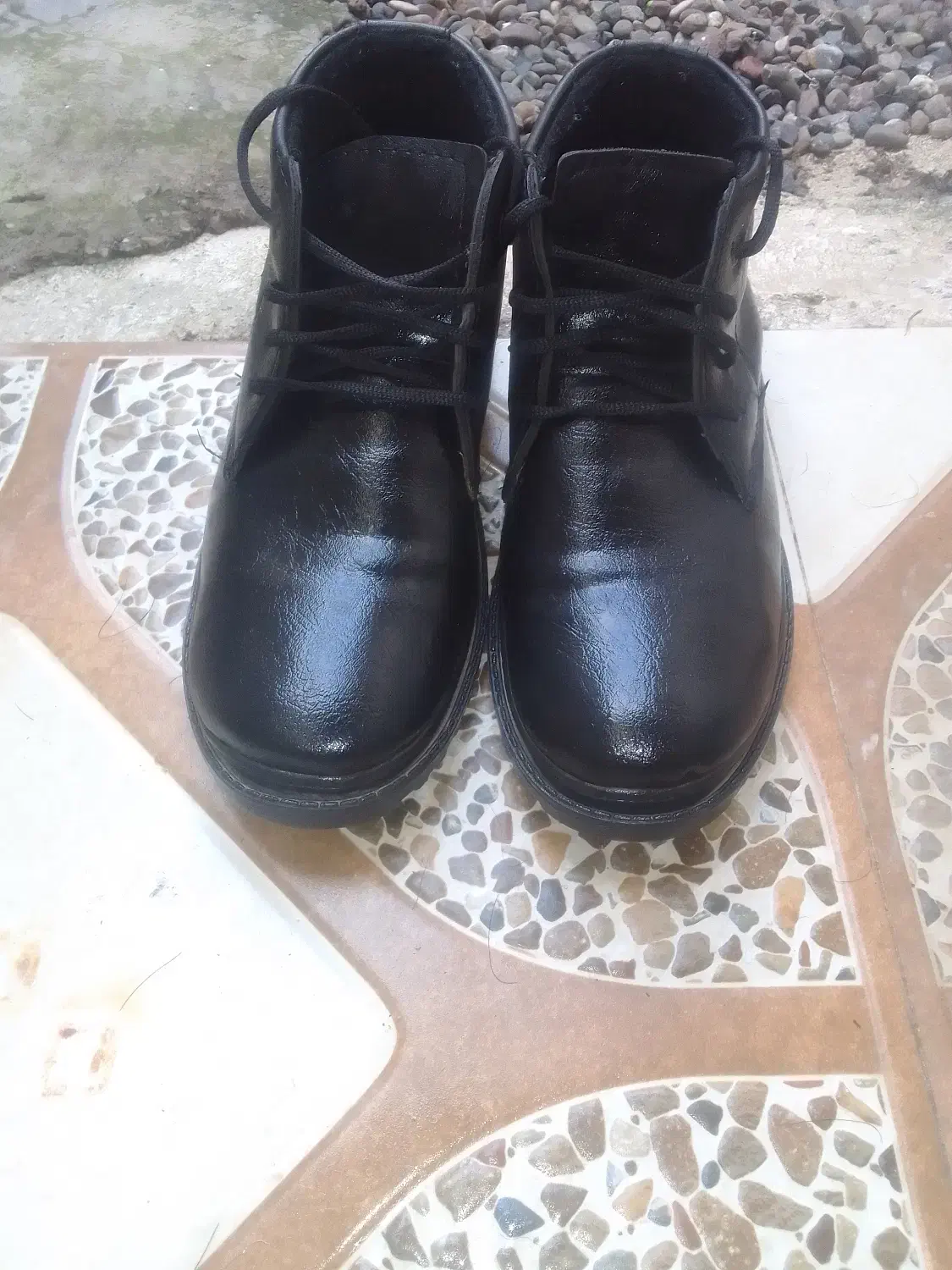 کفش نیم بوت چرم اصل سایز۴۲|کیف، کفش، کمربند|رشت, جانبازان|دیوار