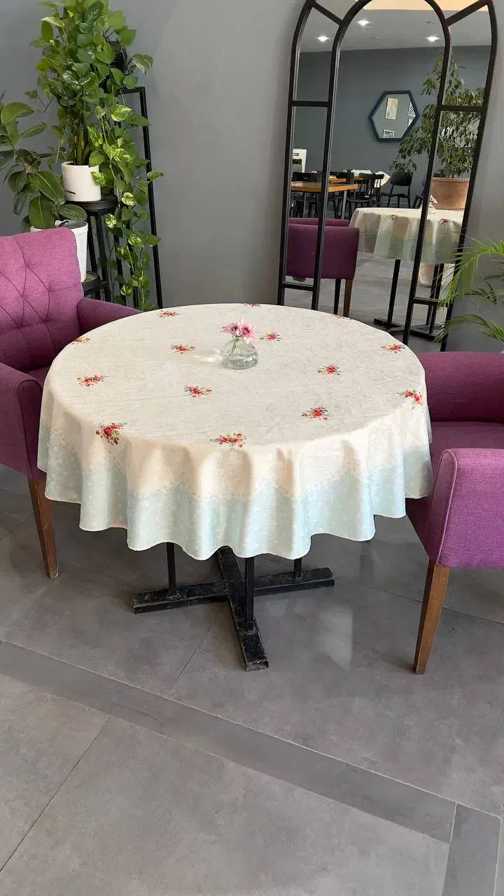 انواع رومیزی و زیر سفره جدید و ترند|پرده، رانر، رومیزی|بردسکن, |دیوار