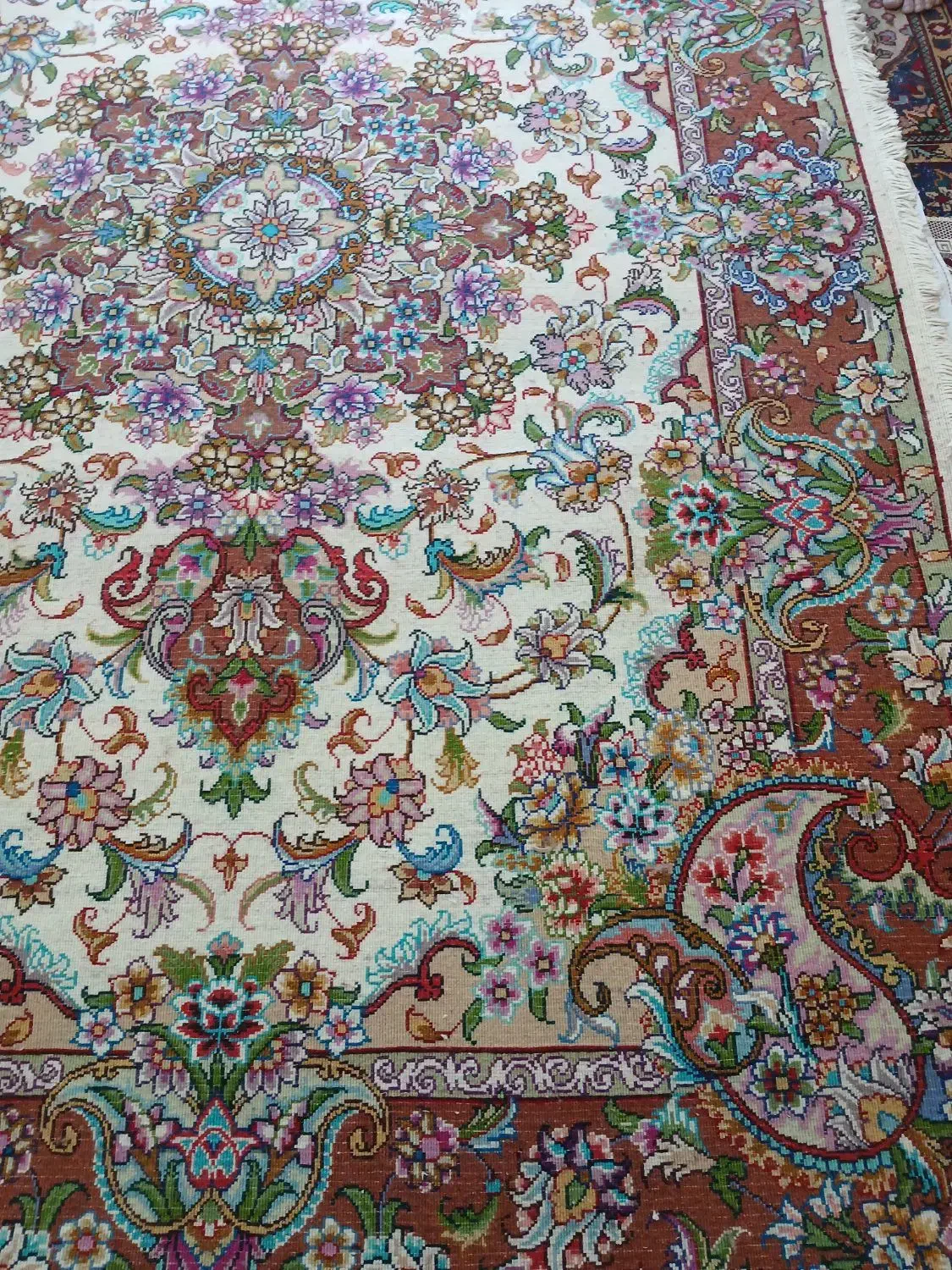 یک جفت فرش  دست باف ۲۰ رج طرح سالاری ۶ متری|فرش|اسکو, |دیوار
