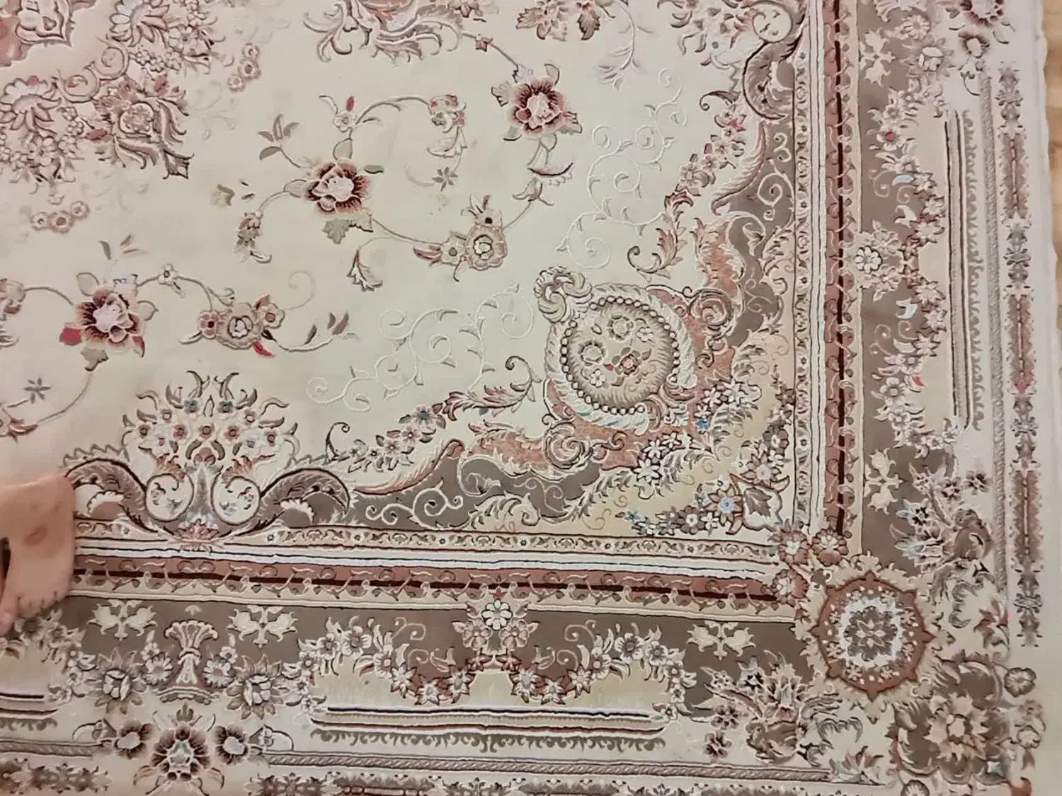 فرش  ۱۲ متری،مشهد،پانصد شانه،نقش برجسته|فرش|ساری, |دیوار