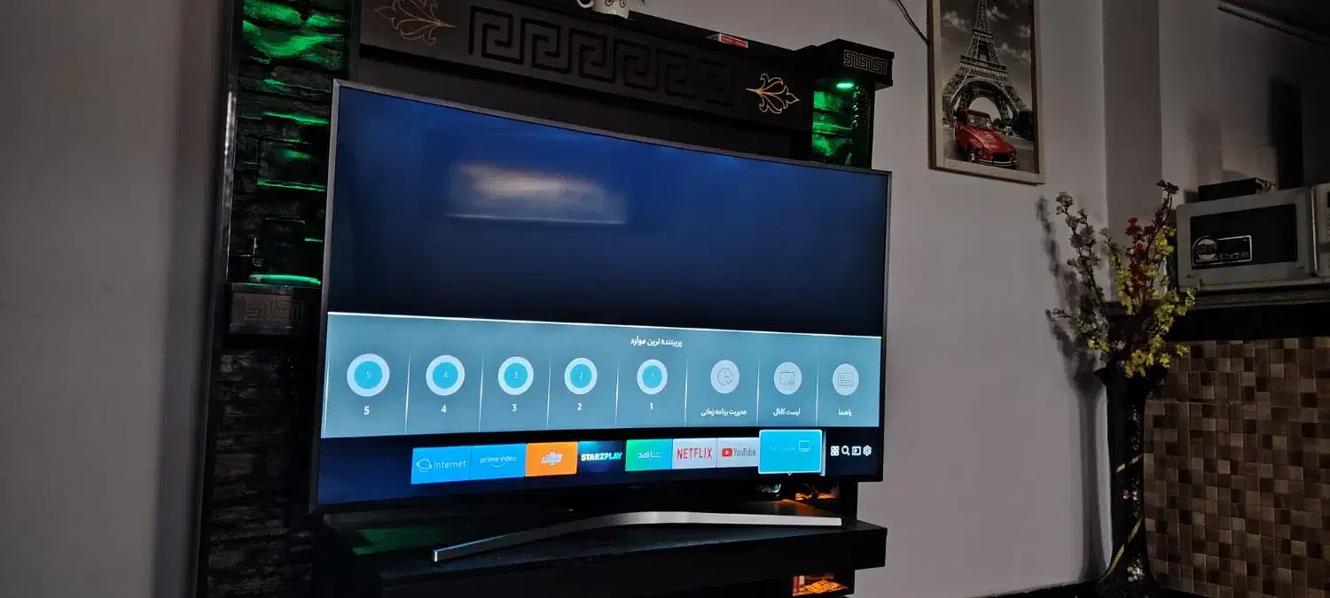 تلویزیون سامسونگ منحنی ۵۵ اینچ|تلویزیون و پروژکتور|کرمانشاه, |دیوار
