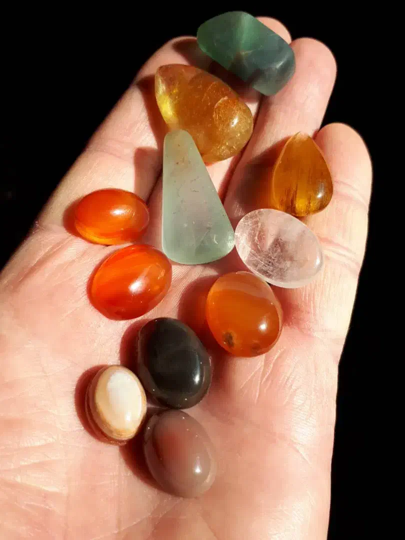 پک ۱۱ عدد سنگهای متنوع|جواهرات|ری, دولتآباد|دیوار