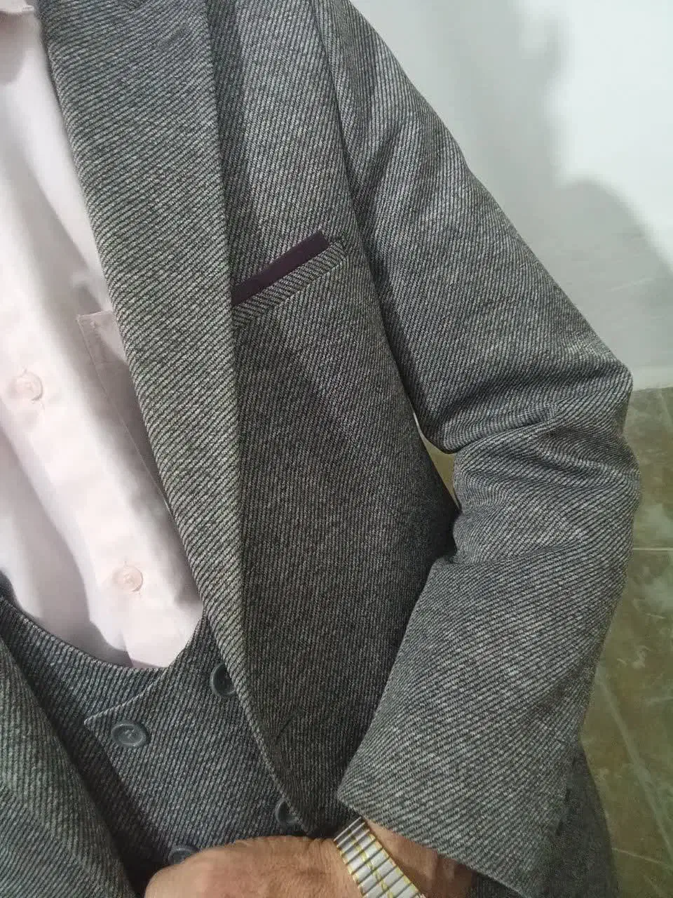 کت و شلوار و ژیلت طرح اسپرت، سایز 48|لباس|چناران, |دیوار