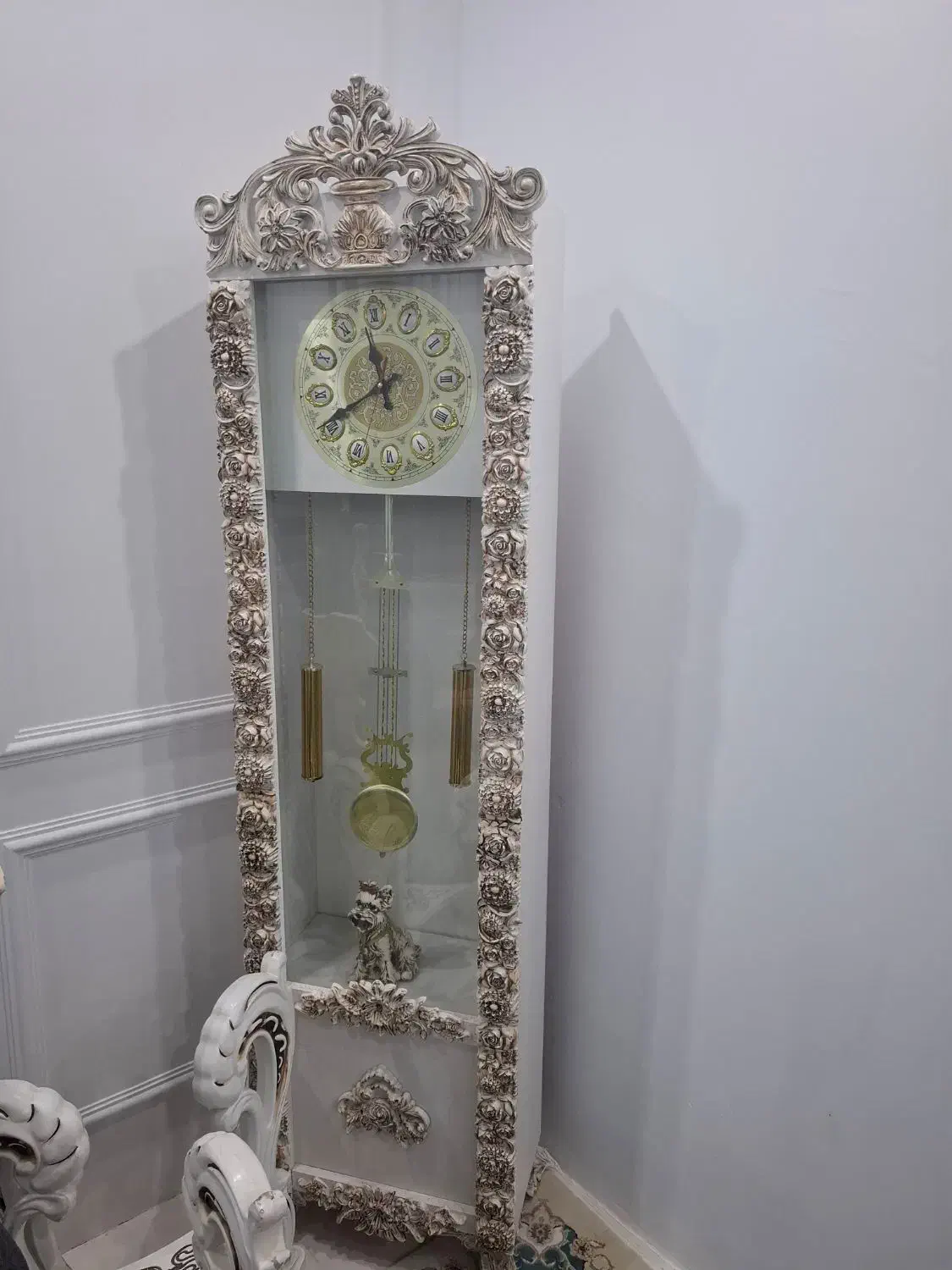 مبلمان۷نفره همراه با ساعت و آینه و کنسول|مبلمان خانگی و میز عسلی|سنندج, |دیوار